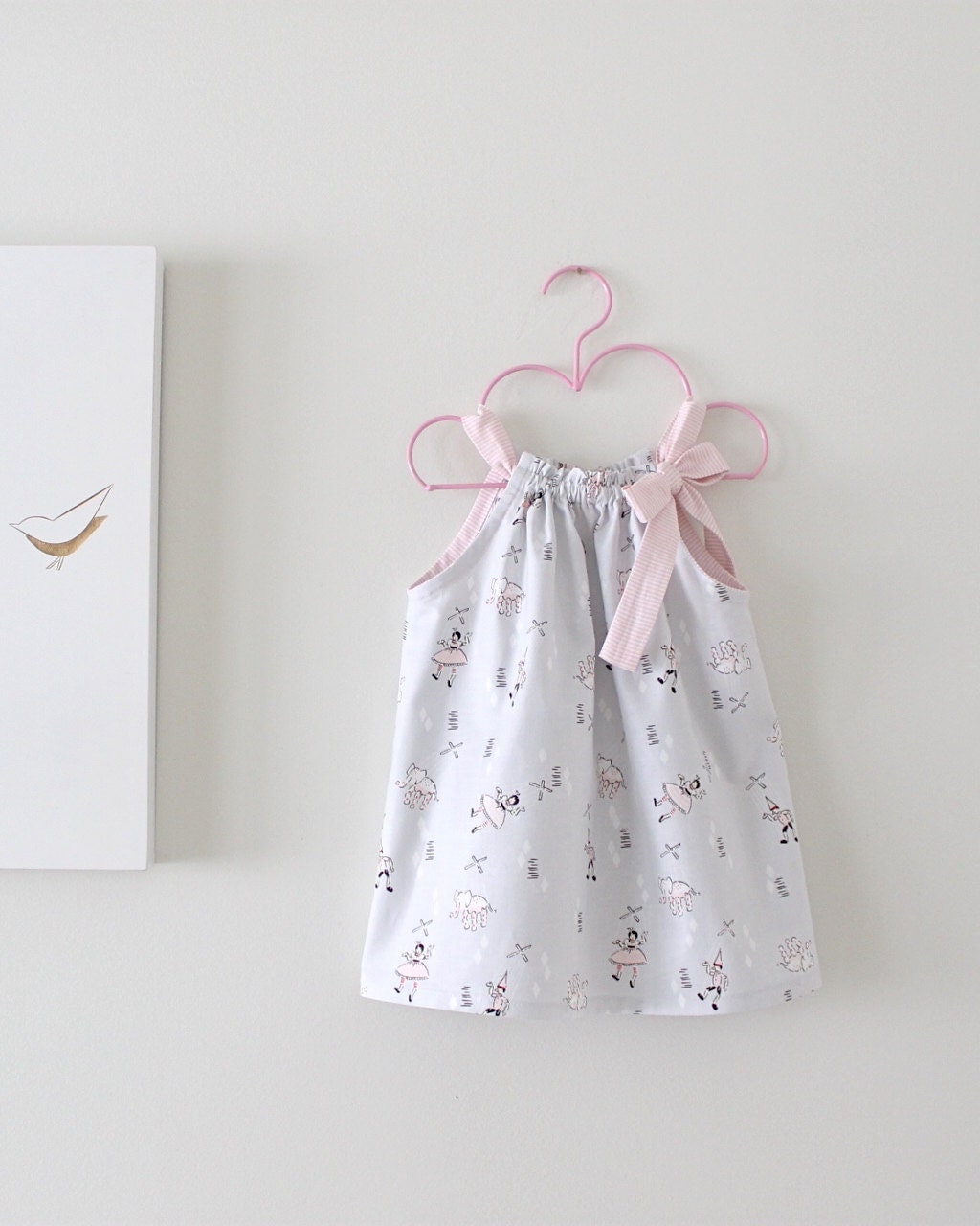 Baby Girl Summer DressBlue and pink cottontoddler infant