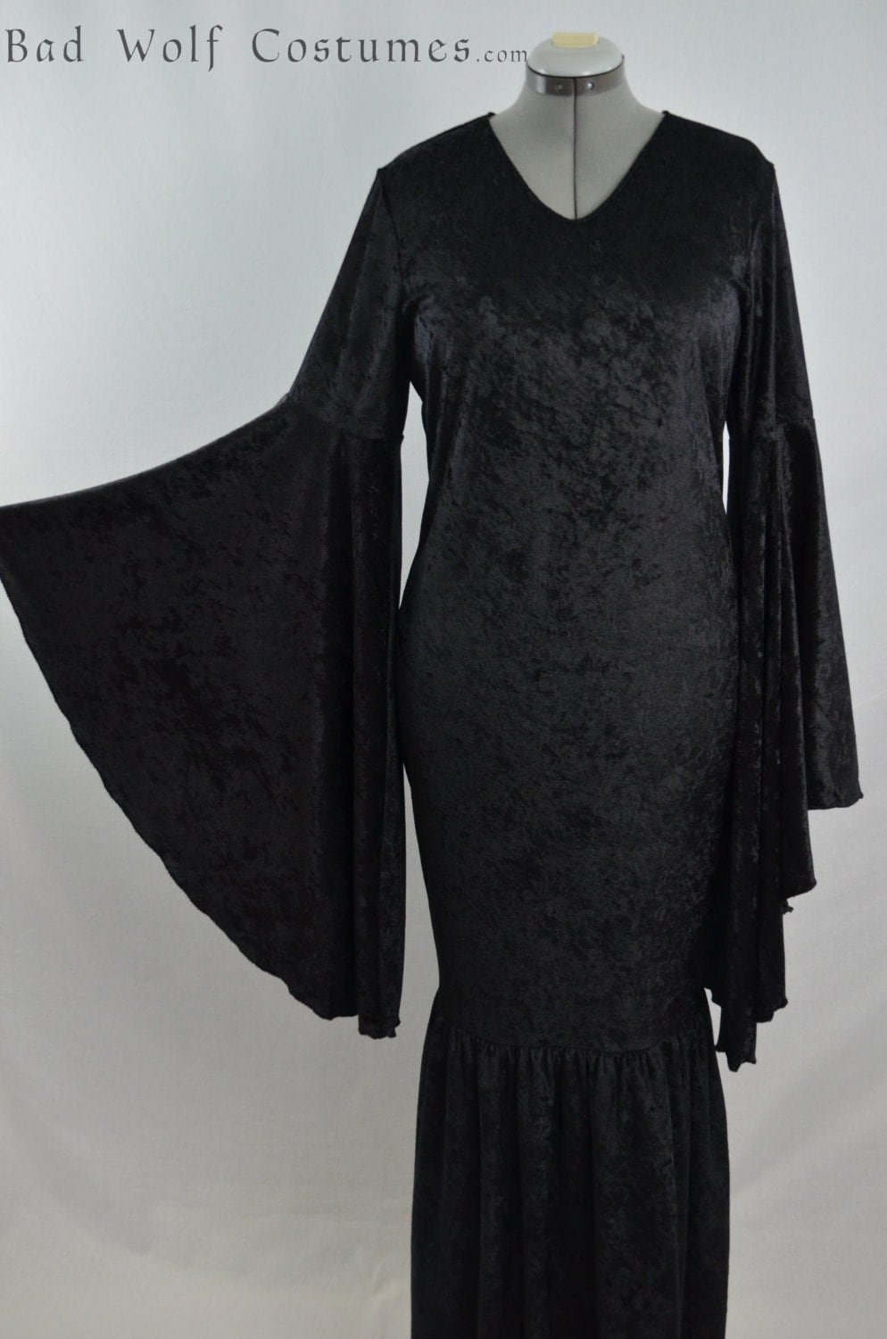 Morticia Addams Dress Gown Gothic vampire mermaid