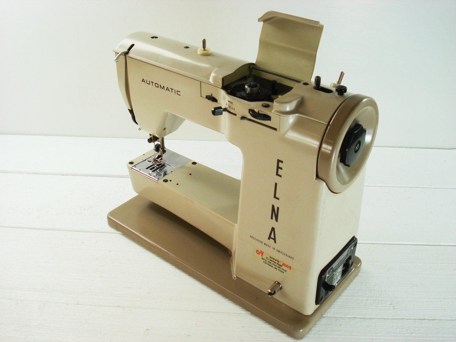 Vintage Elna Automatic Sewing Machine by LkWhatTheCatDraggedN