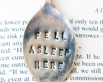 Vintage Silver Tea Spoon Book Mark / Page Clip