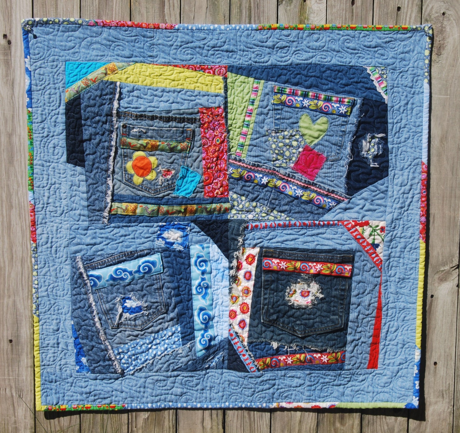 Crazy Quilt Instructions Totally Crazy Quilt by LightHeartArts