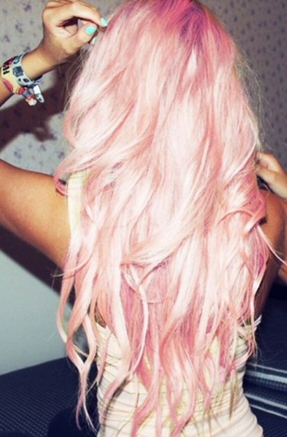 Items similar to Pastel Pink Hair Extensions, Pearl Pink Hair, Studio
