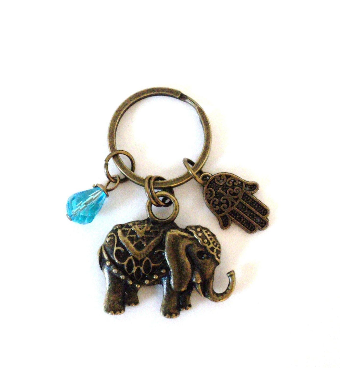 Elephant Keychain Vintage Style Keychain Yoga Accessory