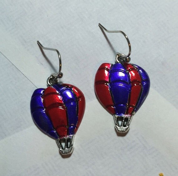 Hot Air Balloon Earrings by JewelryandStuffbyLis on Etsy