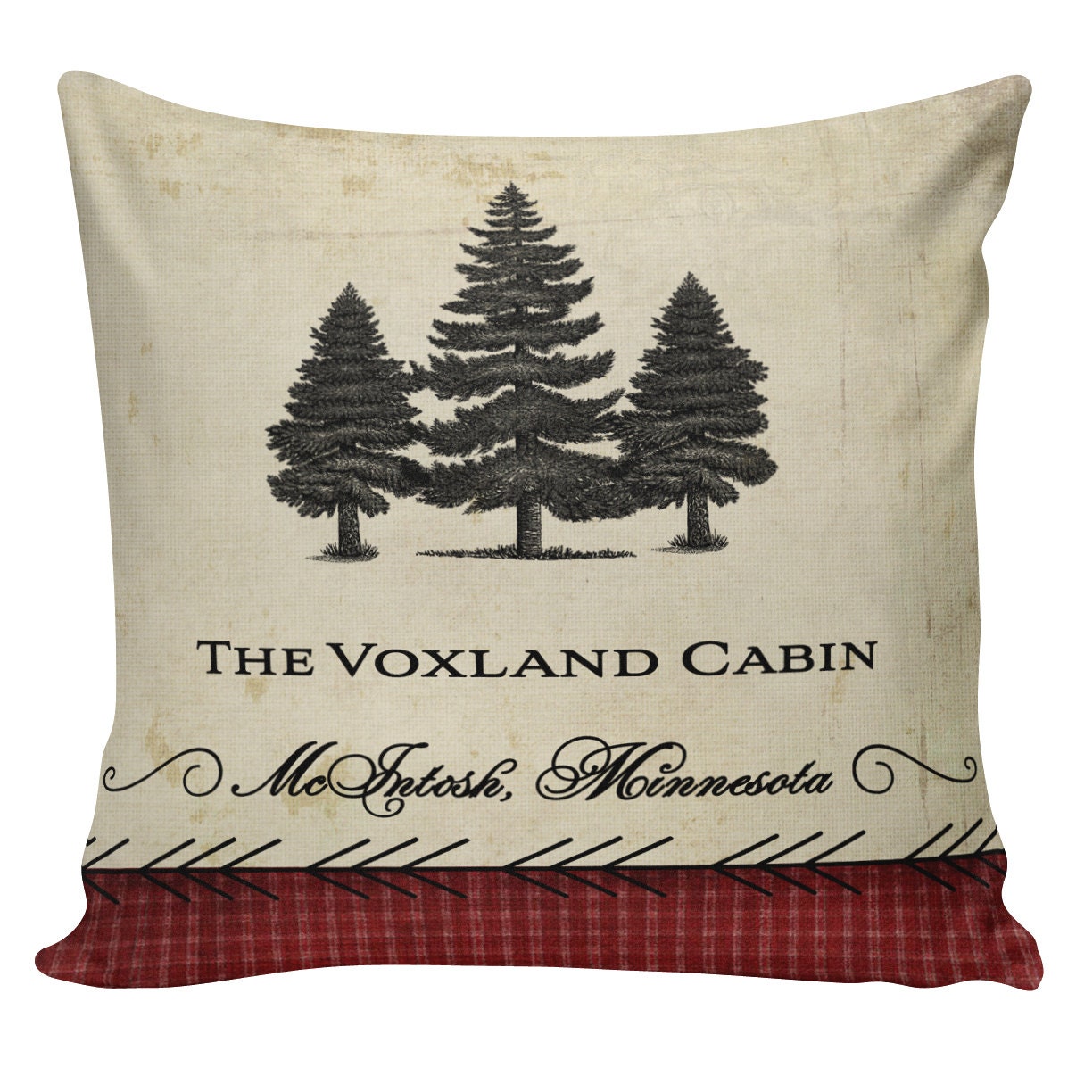 Personalized Pillow Cover French Style by ElliottHeathDesigns