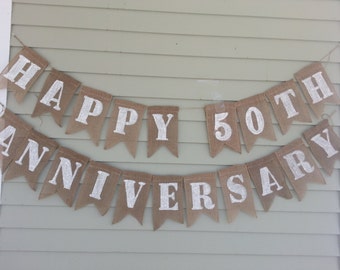 Happy 50th anniversary banner.