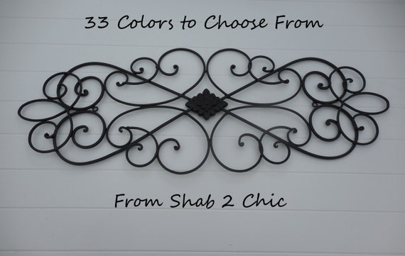 BLACK / Wrought Iron Decor / Shabby Chic / Wall Decor BLACK / Wrought Iron Decor / Shabby Chic / Wall Decor
