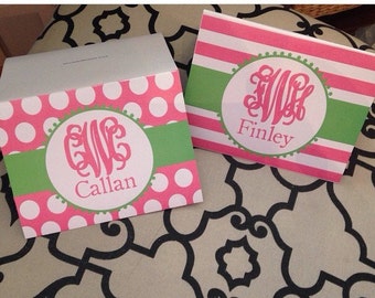 Girls stationery, girls stationary, pink and white stationery, stationary, baby stationery, little girls notes, pink notes, pink stationery