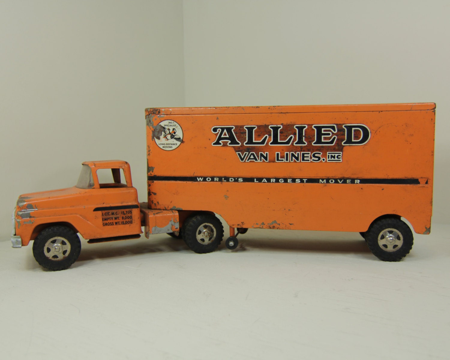 Allied Van Lines Tonka Truck Toy TractorTrailer Vintage Metal