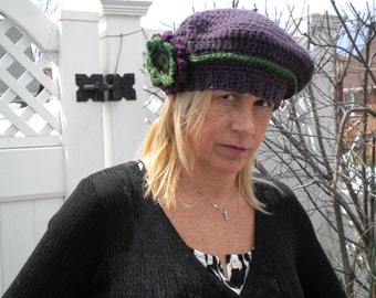 Crochet BERET PATTERN - Rosabella Beret