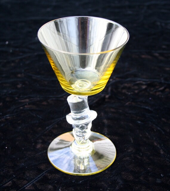 Vintage Yellow Knickerbocker Top Hat Cocktail