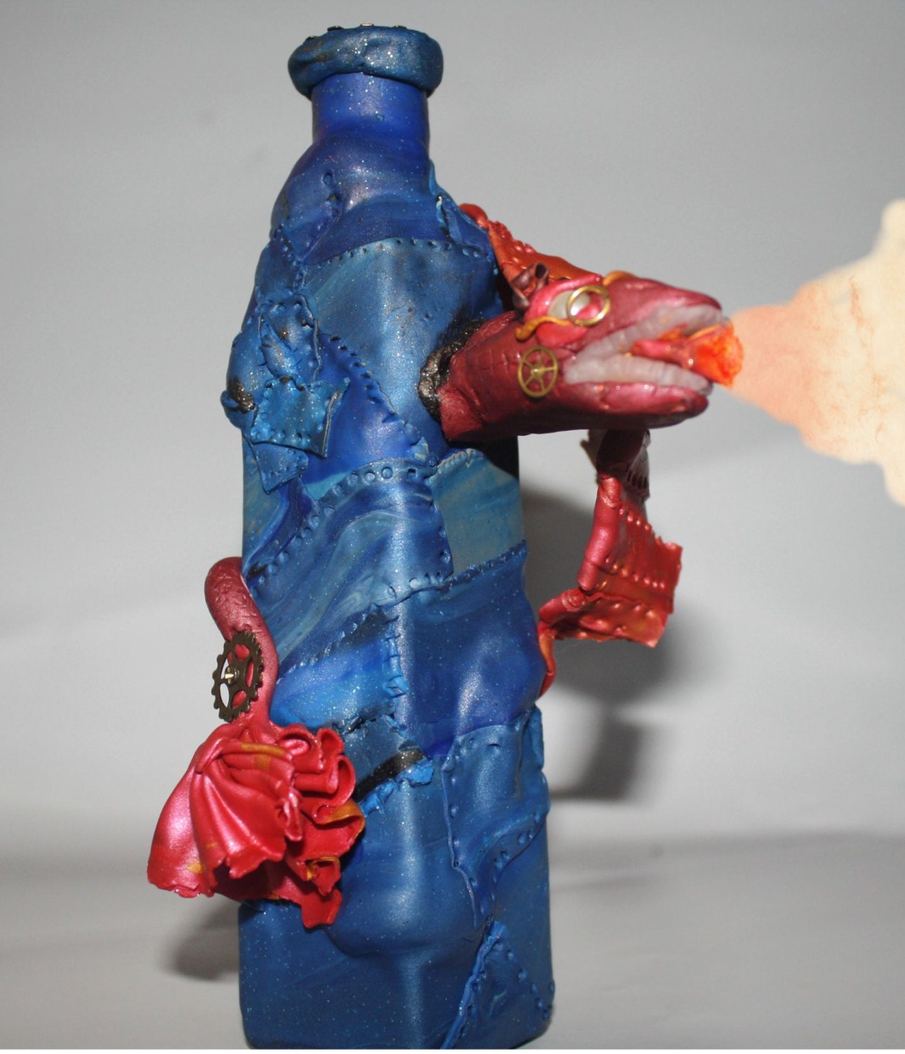 Henrick the Hot Head:Fire Breathing Dragon Vase