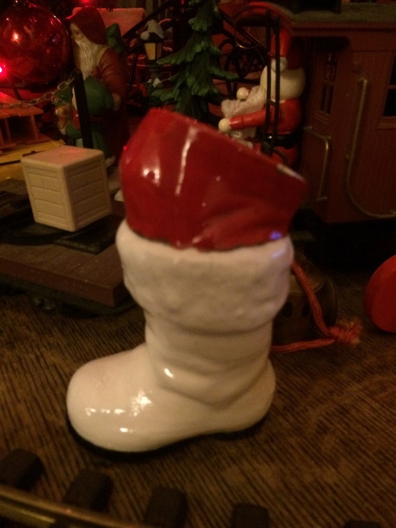 1950s christmas decoration santa s boot figurine vintage 1950s christmas decoration santa s boot figurine vintage