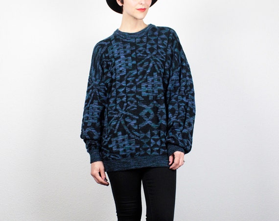 blue boyfriend sweater