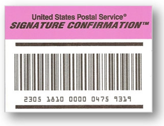how to add signature confirmation usps