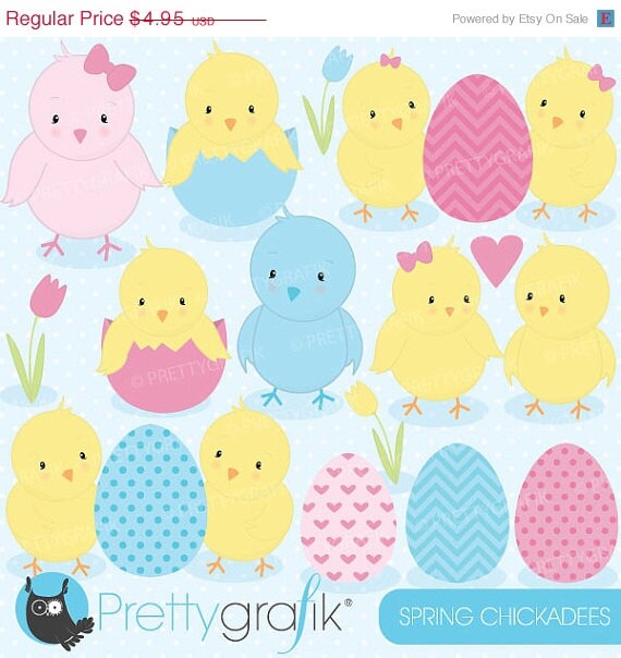80% OFF SALE chick bird clipart commercial use, vector graphics, digital clip art, digital images - CL510 Il_570xn