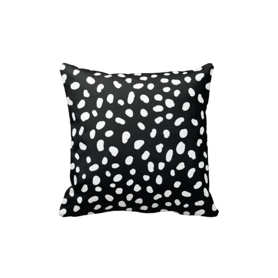 dalmatian print throw pillow