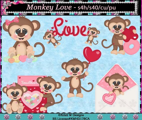 monkey love clip art - photo #34