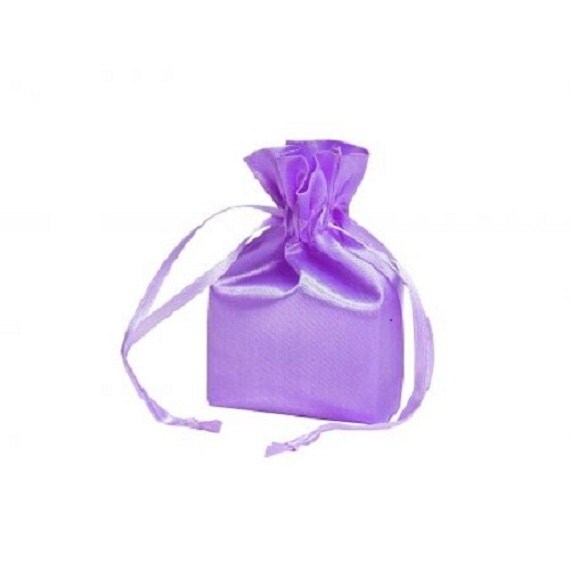Large Lavender Satin Gift Bag by EscentialsOils on Etsy