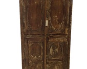 Mogul Inspired Vintage Shabby Chic  Armoire Rustic Storage Wooden Furniture