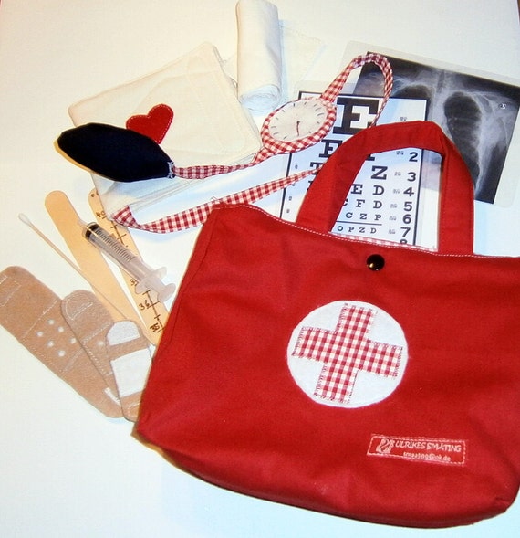 Items similar to Medical bag for the stuffed animal doctor/ dolls/ toy/ children/ ideal for