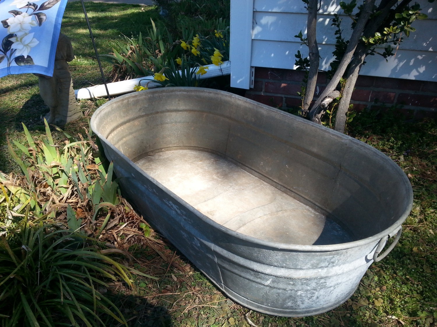 large metal tub