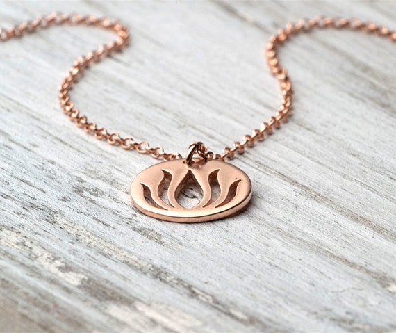 Lotus rose Lotus  Bracelet bracelet Rose  Charm Gold  gold Minimal lotus Gold Rose Bracelet