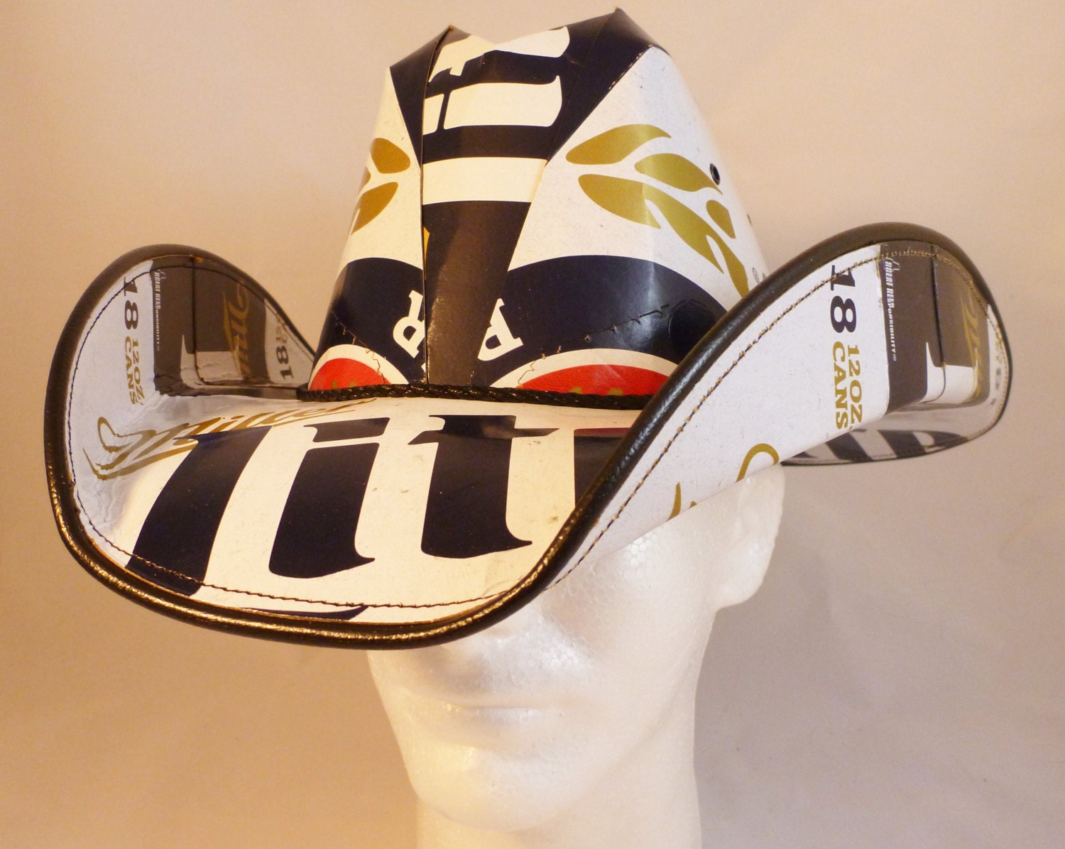 Beer Box Cowboy Hats Made From Recycled Miller Lite Beer Boxes Beerhat 