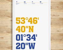 leeds united coordinates elland typography posters road popular items tadium