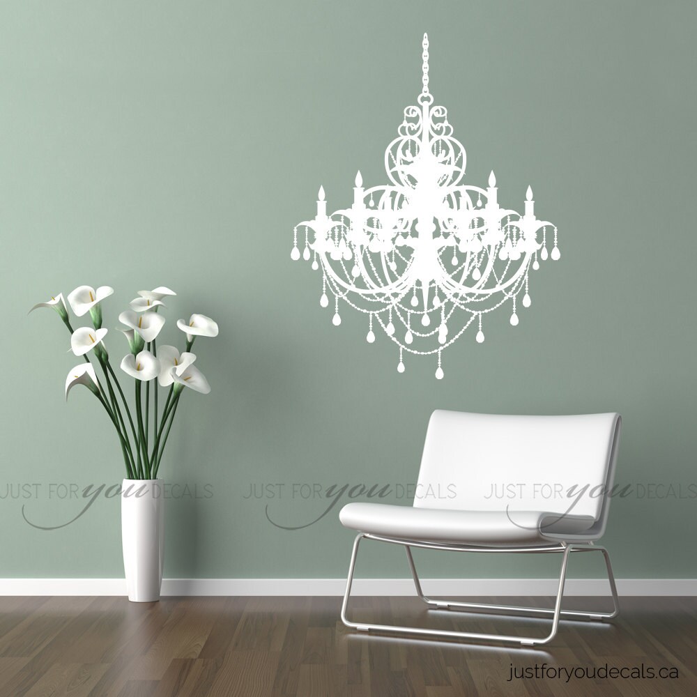 Chandelier Wall Decal Living Room Wall Decal Entranceway