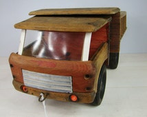 Ancien train en bois dejou - Jeux & Jouets