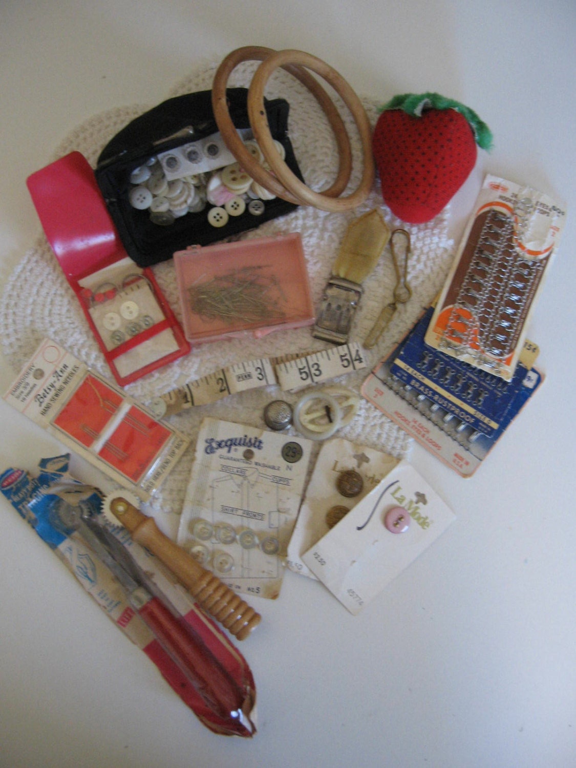 Vintage Sewing Accessories Vintage Sewing Supplies by MadeOfFlaws