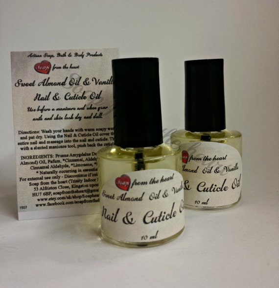 Sweet Almond Oil & Vanilla Nail and Cuticle by Soapfromthehearts