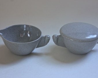 Vintage Branchell Melmac Sugar Bowl and Creamer Set/ Color-Flyte