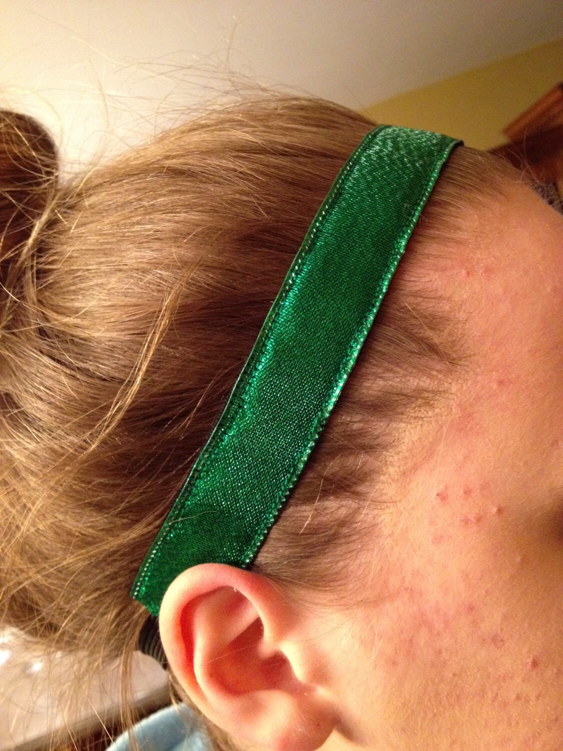CLEARANCE SALE Green Sparkle Headband Non Slip Headband