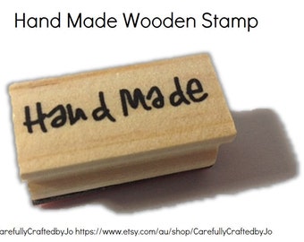Hand Made Stamp - Wooden Rubber Hand Made Stamp