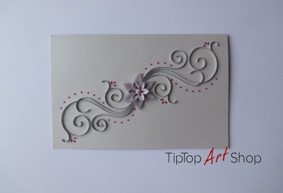 Handmade wedding cards quilling