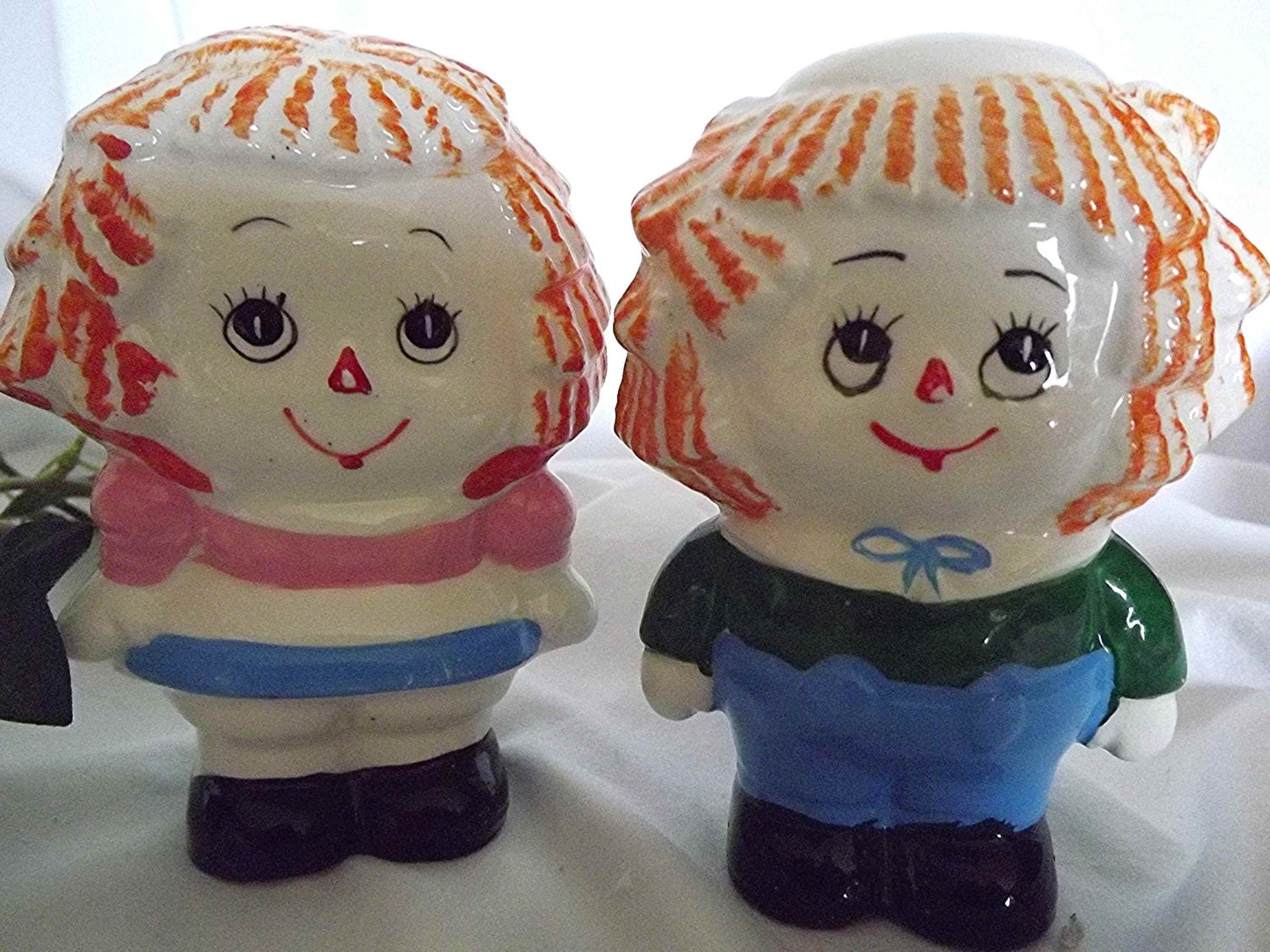 Vintage Raggedy Ann Raggedy Andy Salt And Pepper Shaker Set