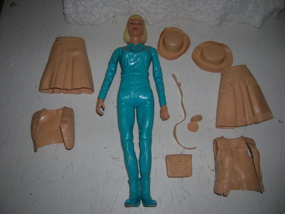 1967 MARX JANE WEST 11in Toy Figure Vintage Original