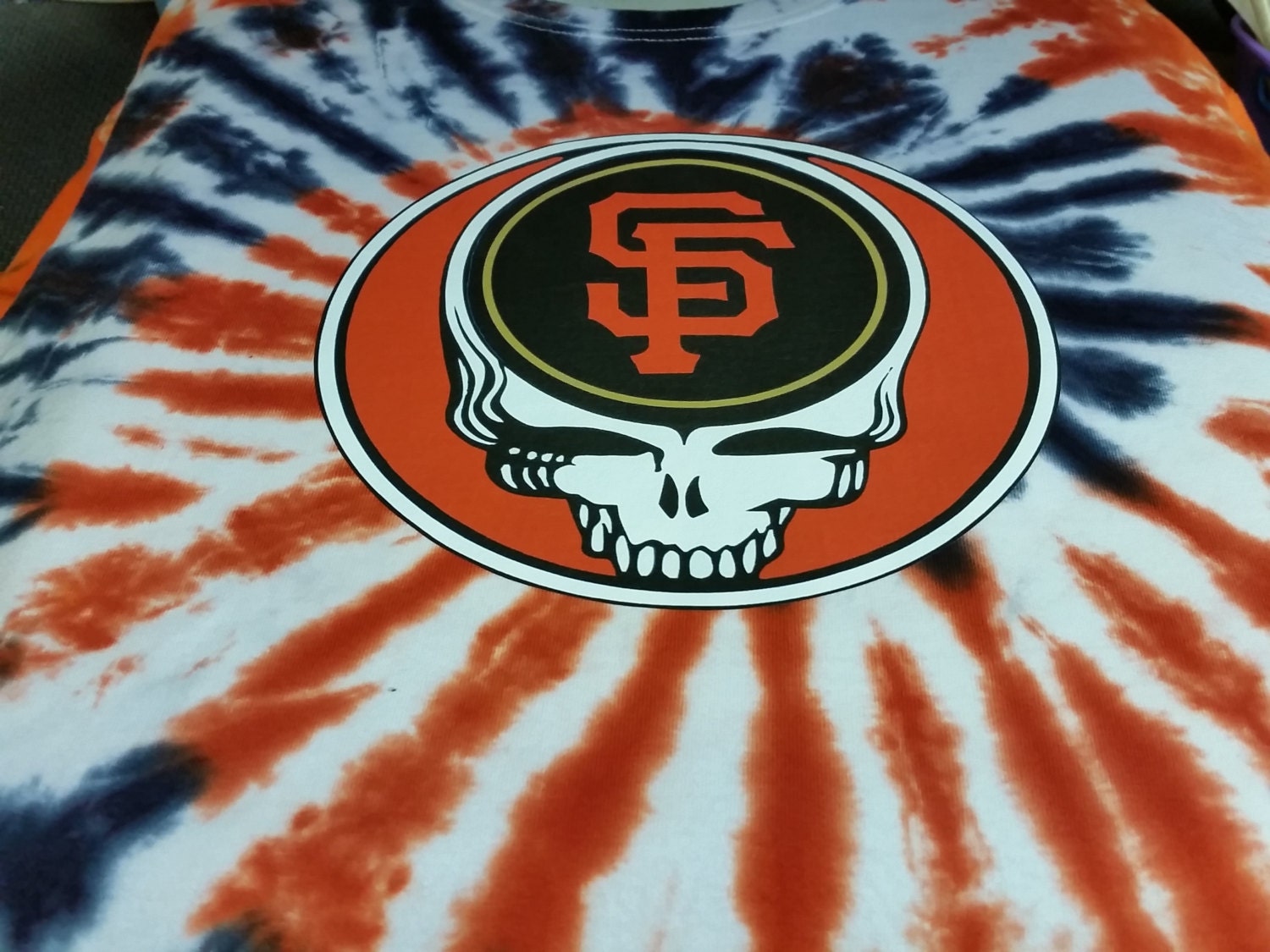 Grateful Dead Style Steal Your Giants Tie Dyed T-shirt size