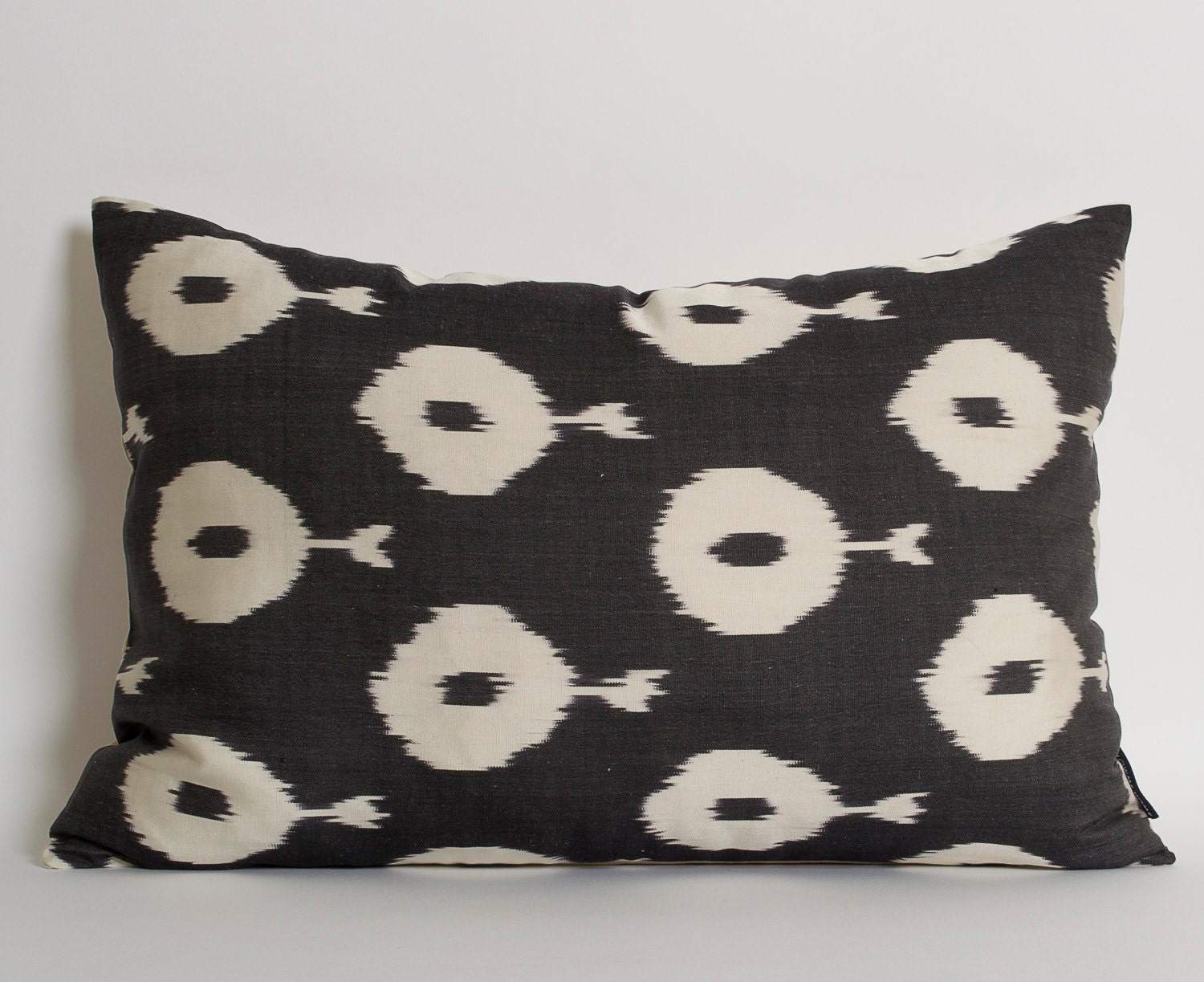 Black Ikat Pillow Cover White And Black Pillows by pillowme