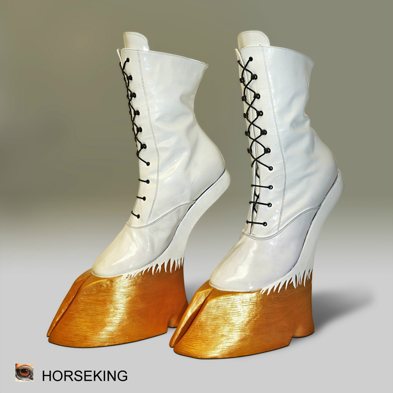 unicorn high heel boots