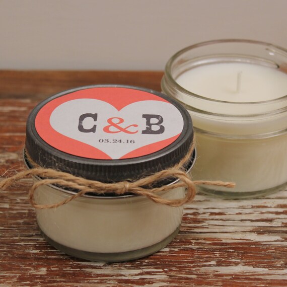 Set Of 12 4 Oz Soy Candle Bridal Shower Favors Sweet