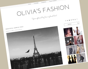 Wordpress theme responsive - wordpress template - Olivia's Fashion