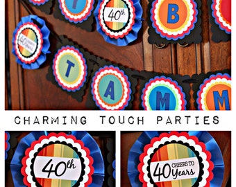 Popular items for 40th birthday banner on Etsy