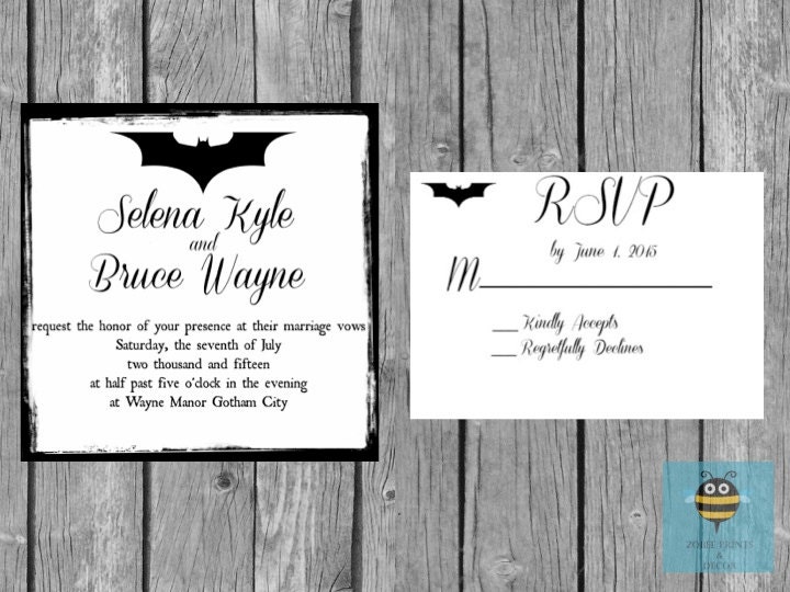 Batman Wedding Invitations 10