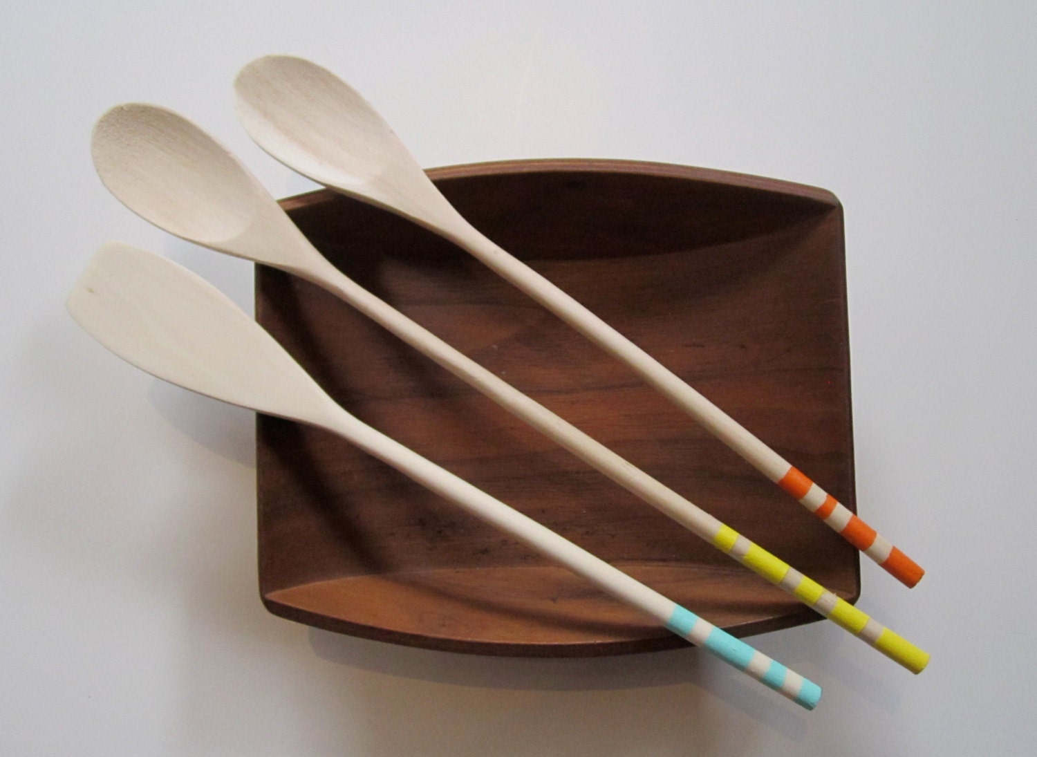 Painted Wooden Spoon Colored Spoon Painted Wooden Spoon