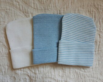 Newborn Hospital Hat, Hospital Newborn Beanie, Newborn hat, Newborn Boy hat. Design your Own!
