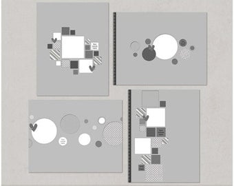 Holey Moley - 8.5x11 Digital Scrapbooking Templates