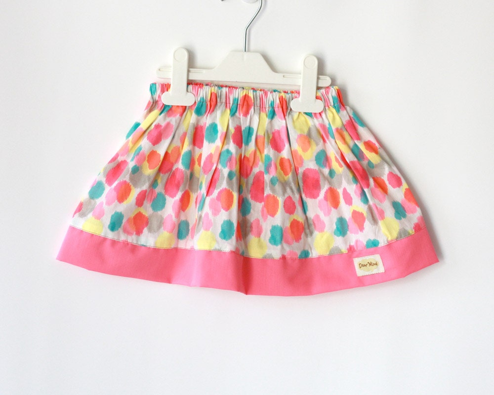 Girl's skirt Neon color skirt baby skirt neon pink